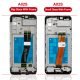 Replacement Lcd Screen Assembly for Samsung Galaxy A02S Black with frame